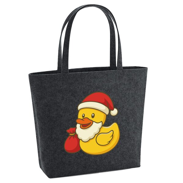Filzshopper Quietscheente Weihnachtsmann Gummiente, 22 Liter