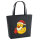 Filz Shopper Quietscheente Weihnachtsmann Comic Gummiente 22 Liter
