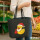 Filz Shopper Quietscheente Weihnachtsmann Comic Gummiente 22 Liter