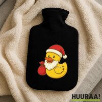 W&auml;rmflasche Quietscheente Weihnachtsmann Comic...