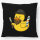 Kissen Quietscheente Barbershop Comic Gummiente 40x40cm