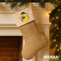 Weihnachtsstrumpf Quietscheente Barbershop Comic...