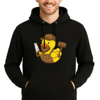 Unisex Hoodie Quietscheente Schreinerei Comic Gummiente