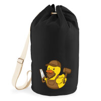 Seesack Quietscheente Schreinerei Comic Gummiente 20 Liter Black