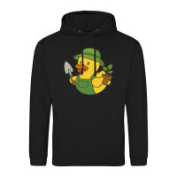 Unisex Hoodie Quietscheente Gartenbau Comic Gummiente