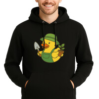 Unisex Hoodie Quietscheente Gartenbau Comic Gummiente