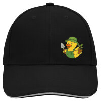 Kappe Quietscheente Gartenbau Comic Gummiente