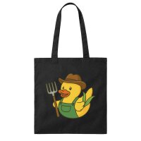 Jutebeutel Quietscheente Landwirtschaft Gummiente 10 Liter