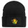 Beanie mit Patch Quietscheente Landwirtschaft Comic Gummiente Black