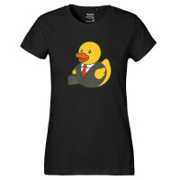 Damen T-Shirt Quietscheente Chef Comic Gummiente