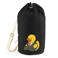 Seesack Quietscheente Chef Comic Gummiente 20 Liter Black