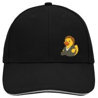 Kappe Quietscheente Chefin Comic Gummiente