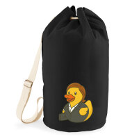 Seesack Quietscheente Chefin Comic Gummiente 20 Liter Black