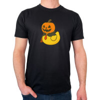 Herren T-Shirt Quietscheente Halloween Comic Gummiente