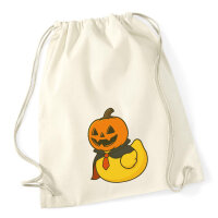 Turnbeutel Quietscheente Halloween Comic Gummiente 12 Liter