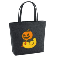 Filz Shopper Quietscheente Halloween Comic Gummiente 22...