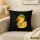 Kissen Quietscheente Angler Comic Gummiente 40x40cm