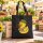 Jutebeutel Quietscheente Angler Comic Gummiente 10 Liter