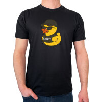 Herren T-Shirt Quietscheente Security Comic Gummiente