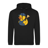 Unisex Hoodie Quietscheente Hausmeister Comic Gummiente