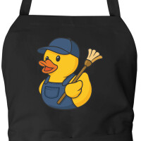 Schürze Quietscheente Hausmeister Comic Gummiente...