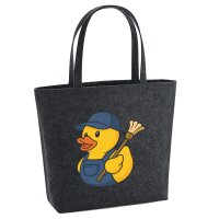 Filzshopper Quietscheente Hausmeister Comic Gummiente, 22...