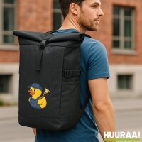 Kurierrucksack Quietscheente Hausmeister Comic Gummiente...
