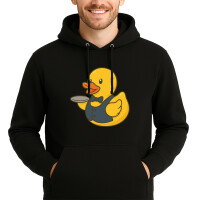 Unisex Hoodie Quietscheente Gastronomie Comic Gummiente