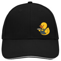 Kappe Quietscheente Gastronomie Comic Gummiente