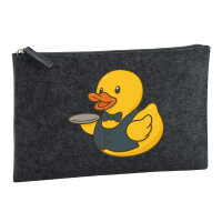 Kulturbeutel Quietscheente Gastronomie Comic Gummiente 1...