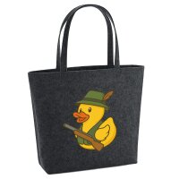 Filzshopper Quietscheente J&auml;ger Comic Gummiente,...