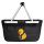 Einkaufskorb faltbar Quietscheente Pfarrer Comic Gummiente 20 Liter Black