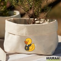 Organizer Quietscheente Pfarrer Comic Gummiente