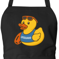 Schürze Quietscheente Bademeister Gummiente...