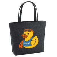 Filz Shopper Quietscheente Bademeister Gummiente...