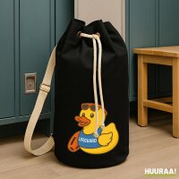 Seesack Quietscheente Bademeister Gummiente 20 Liter Black