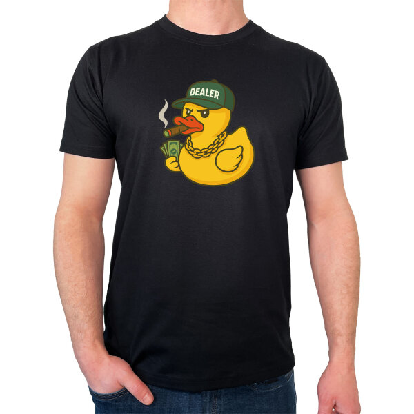 Herren T-Shirt Quietscheente Dealer Gummiente Händler