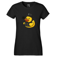 Damen T-Shirt Quietscheente Schornsteinfeger Gummiente...