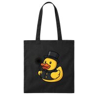 Jutebeutel Quietscheente Schornsteinfeger Gummiente 10 Liter