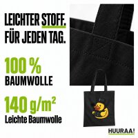 Jutebeutel Quietscheente Schornsteinfeger Gummiente 10 Liter