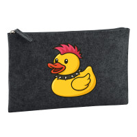 Kulturbeutel Quietscheente Punk Gummiente Punker 1 Liter...