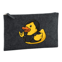 Kulturbeutel Quietscheente Rocker Gummiente Biker 1 Liter...