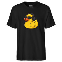 Herren T-Shirt Quietscheente DJ Gummiente Club-DJ