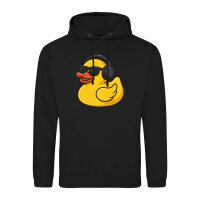 Unisex Hoodie Quietscheente DJ Gummiente Club-DJ