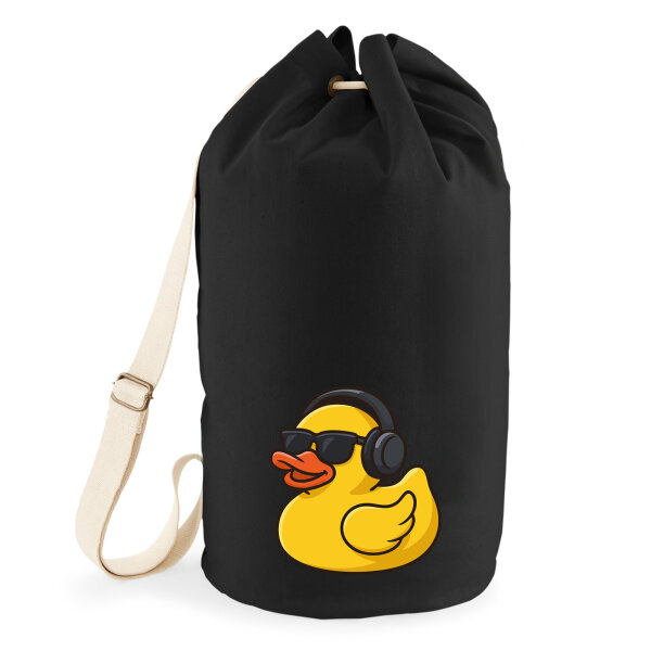 Seesack Quietscheente DJ Gummiente Club-DJ 20 Liter Black
