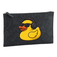 Kulturbeutel Quietscheente DJ Gummiente Club-DJ 1 Liter...