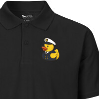 Herren Polo Shirt Quietscheente Kapitän Gummiente...