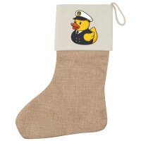 Weihnachtsstrumpf Quietscheente Kapitän Gummiente...