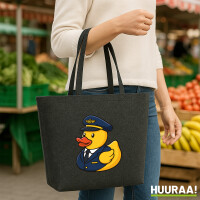 Filz Shopper Quietscheente Pilot Gummiente...