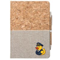 Notizbuch A5 Quietscheente Pilot Gummiente...
